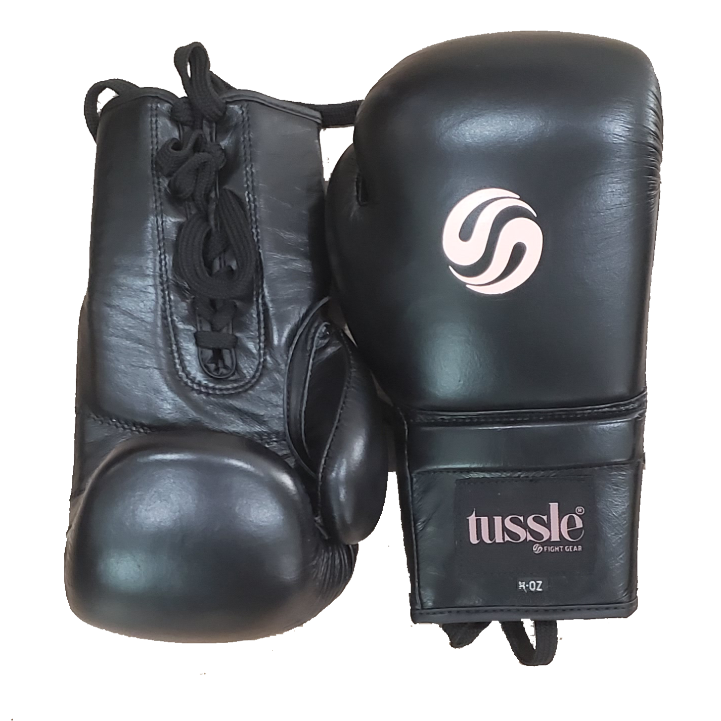 Tussle Lace Up Black Boxing Gloves For Ladies